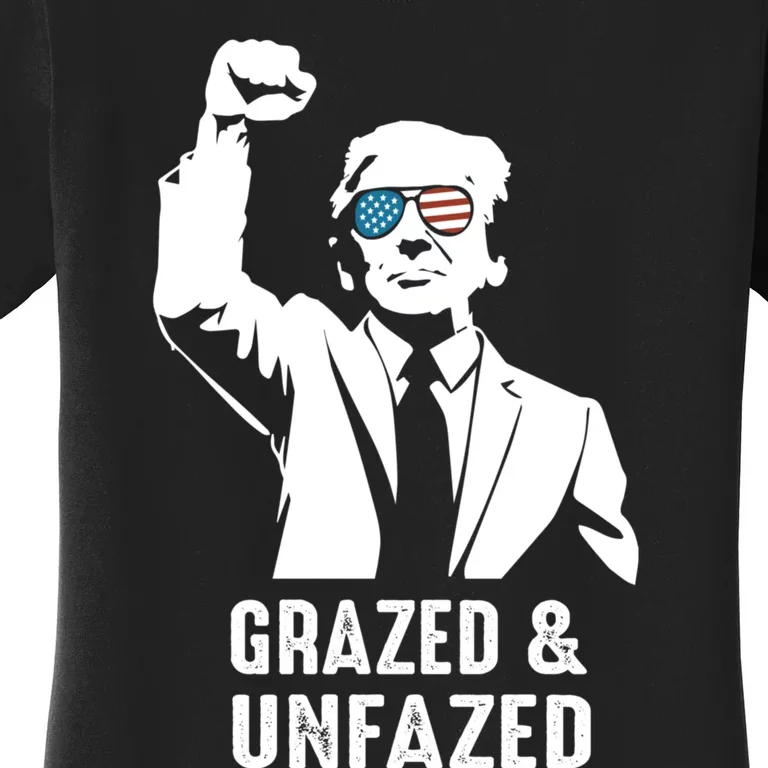 Fist Pump American Patriot Grazed And Unfazed Women's T-Shirt