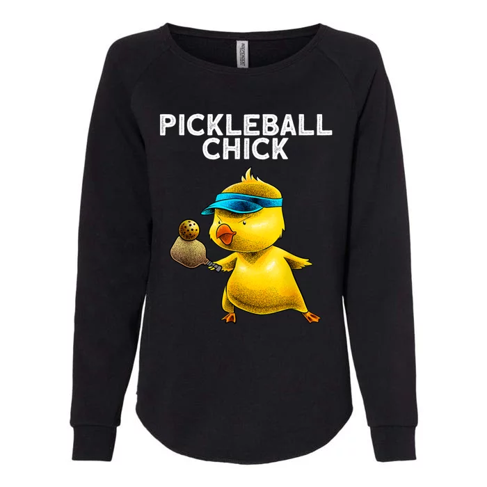 Funny Pickleball Art For Women Paddle Sport Chick Lover Womens California Wash Sweatshirt