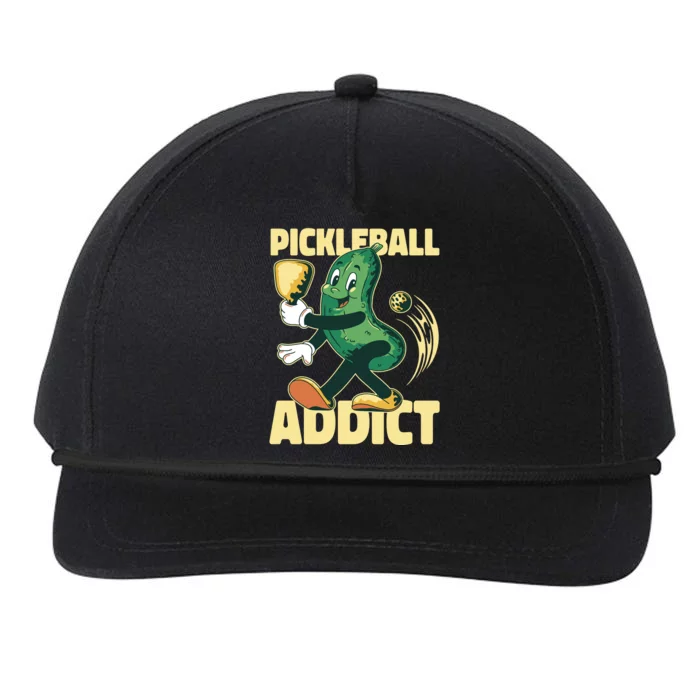 Funny Pickleball Addict Snapback Five-Panel Rope Hat