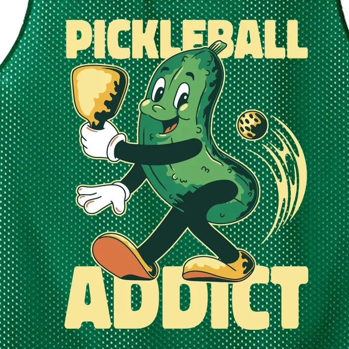 Funny Pickleball Addict Mesh Reversible Basketball Jersey Tank