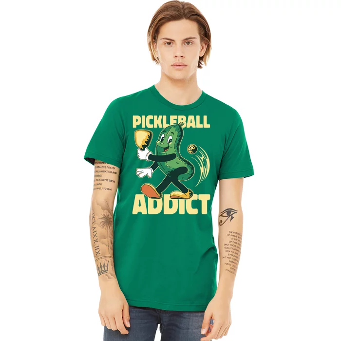 Funny Pickleball Addict Premium T-Shirt