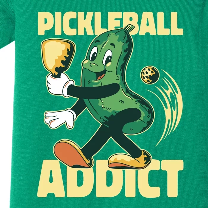 Funny Pickleball Addict Baby Bodysuit