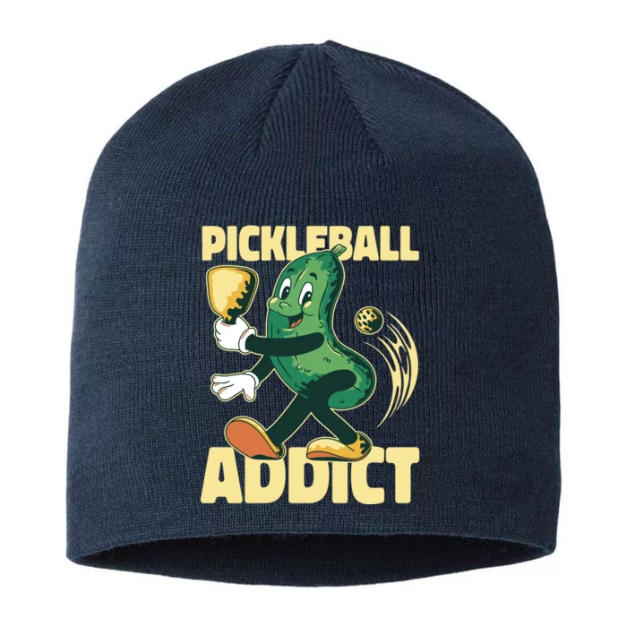 Funny Pickleball Addict 8 1/2in Sustainable Knit Beanie