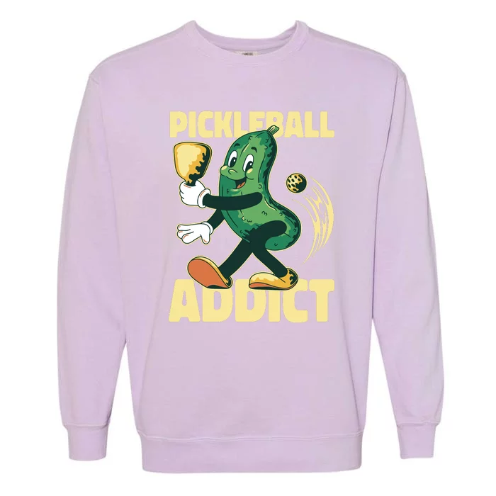 Funny Pickleball Addict Garment-Dyed Sweatshirt