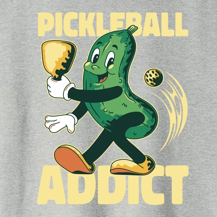 Funny Pickleball Addict Women's Crop Top Tee