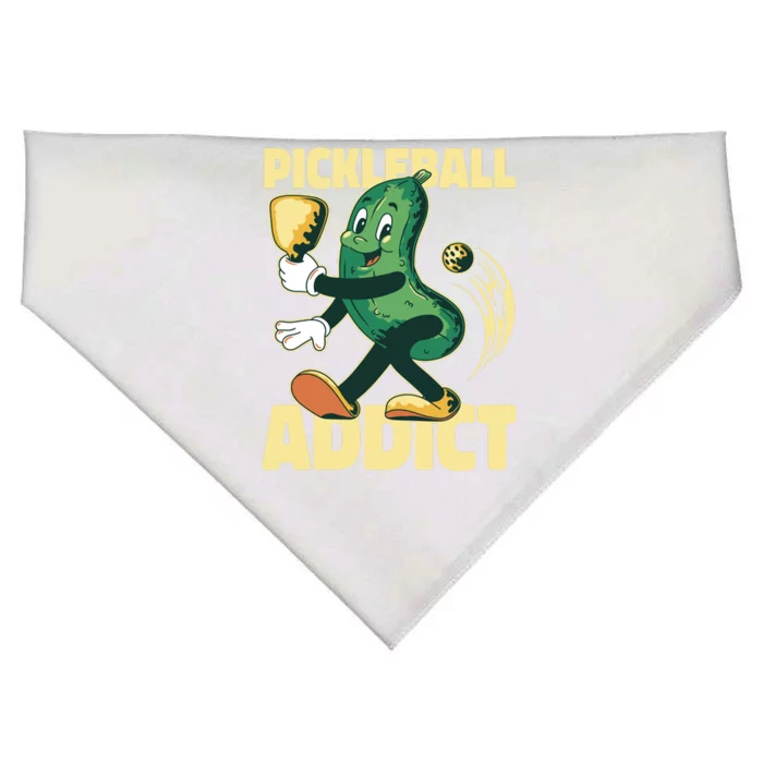 Funny Pickleball Addict USA-Made Doggie Bandana