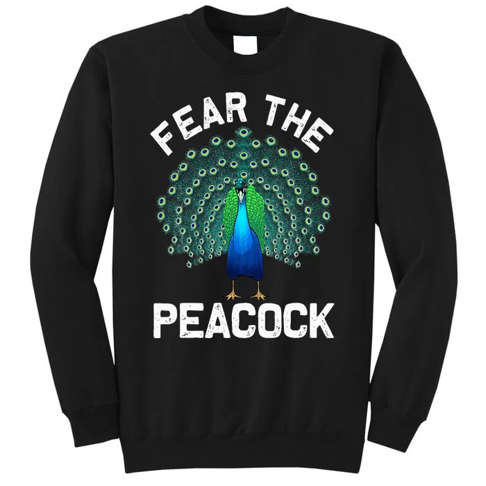 Funny Peacock Art For  Colorful Peacock Bird Lover Sweatshirt