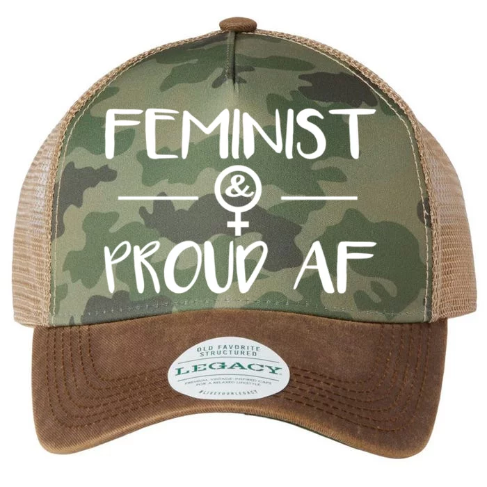 Feminist Proud Af Rights Cute Gift Feminism Gift Legacy Tie Dye Trucker Hat