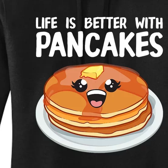 Funny Pancakes Art Brunch Breakfast Pancake Maker Women's Pullover Hoodie