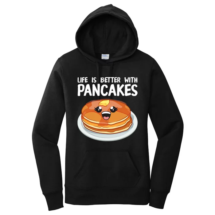 Funny Pancakes Art Brunch Breakfast Pancake Maker Women's Pullover Hoodie