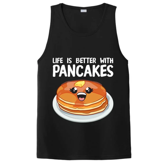 Funny Pancakes Art Brunch Breakfast Pancake Maker Performance Tank