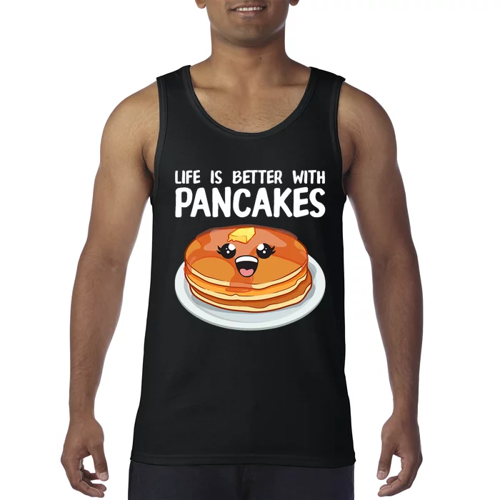 Funny Pancakes Art Brunch Breakfast Pancake Maker Tank Top