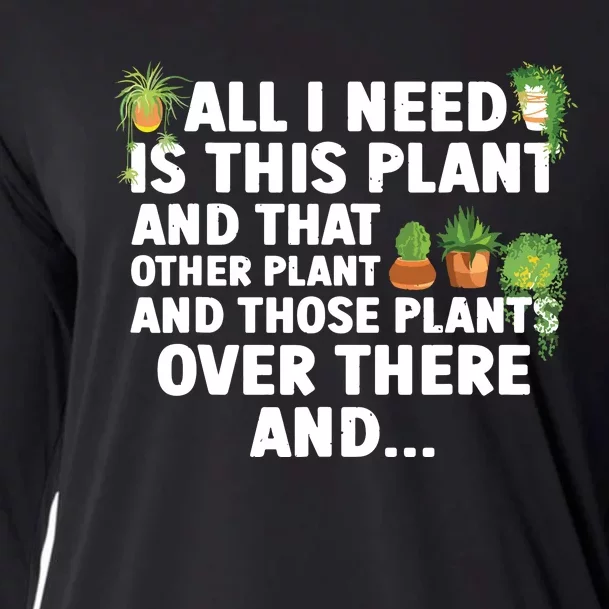 Funny Plant Art For Women Gardening Garden Plant Lovers Cooling Performance Long Sleeve Crew