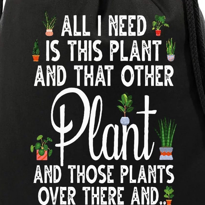 Funny Plant Art For Gardening Plant Lover Gardener Drawstring Bag