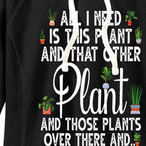 Funny Plant Art For Gardening Plant Lover Gardener Women's Fleece Hoodie