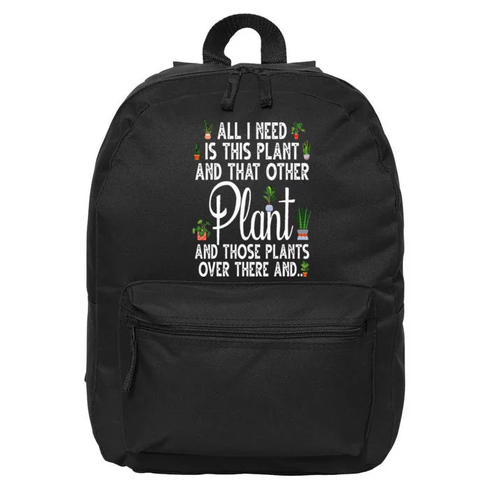 Funny Plant Art For Gardening Plant Lover Gardener 16 in Basic Backpack