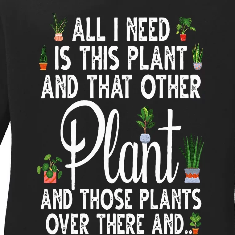 Funny Plant Art For Gardening Plant Lover Gardener Ladies Long Sleeve Shirt