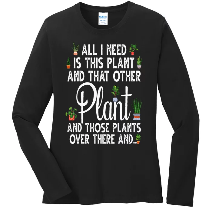 Funny Plant Art For Gardening Plant Lover Gardener Ladies Long Sleeve Shirt