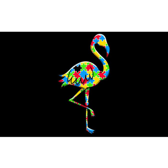 Flamingo Puzzle Autism Awareness Teachers Bumper Sticker