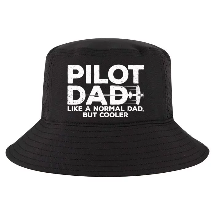 Funny Pilot Art For Dad Aviation Airplane Aircraft Pilot Cool Comfort Performance Bucket Hat