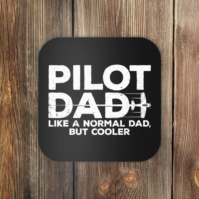 Funny Pilot Art For Dad Aviation Airplane Aircraft Pilot Coaster