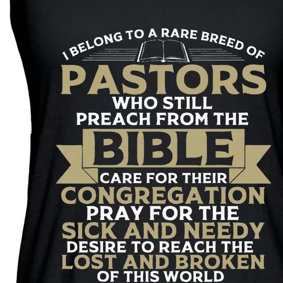 Funny Pastor Appreciation Gift Christian Preacher Ladies Essential Flowy Tank