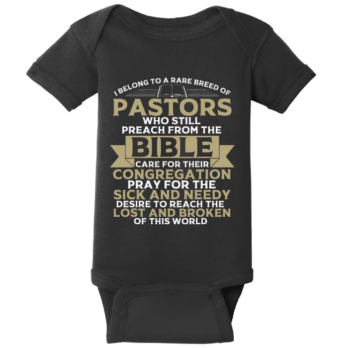 Funny Pastor Appreciation Gift Christian Preacher Baby Bodysuit