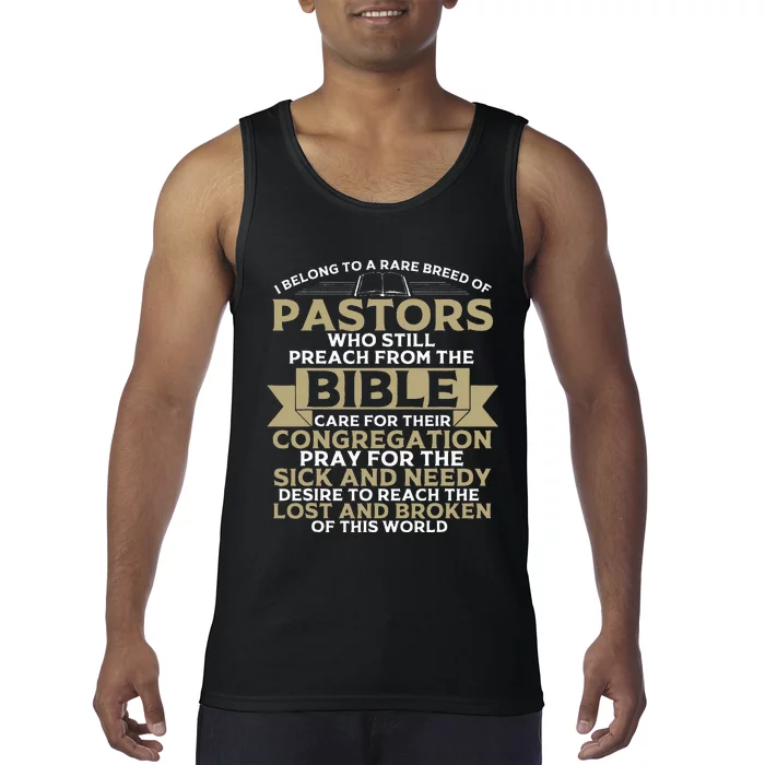 Funny Pastor Appreciation Gift Christian Preacher Tank Top