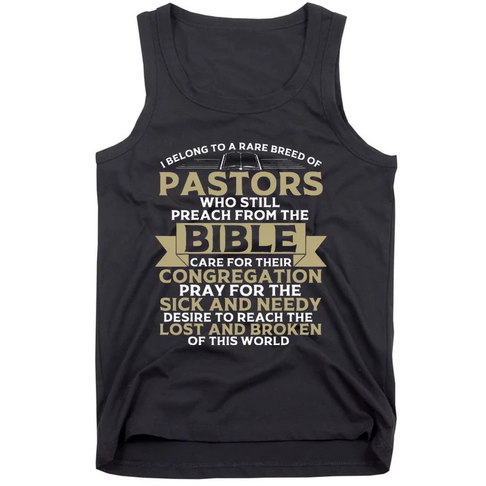 Funny Pastor Appreciation Gift Christian Preacher Tank Top