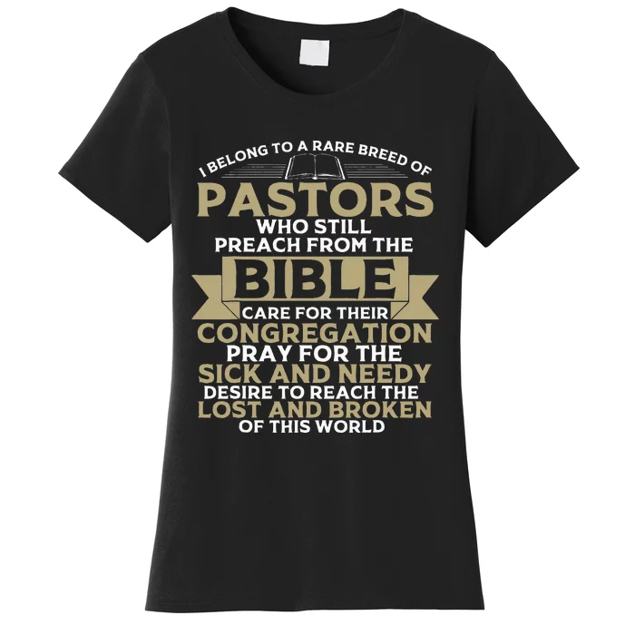 Funny Pastor Appreciation Gift Christian Preacher Women's T-Shirt