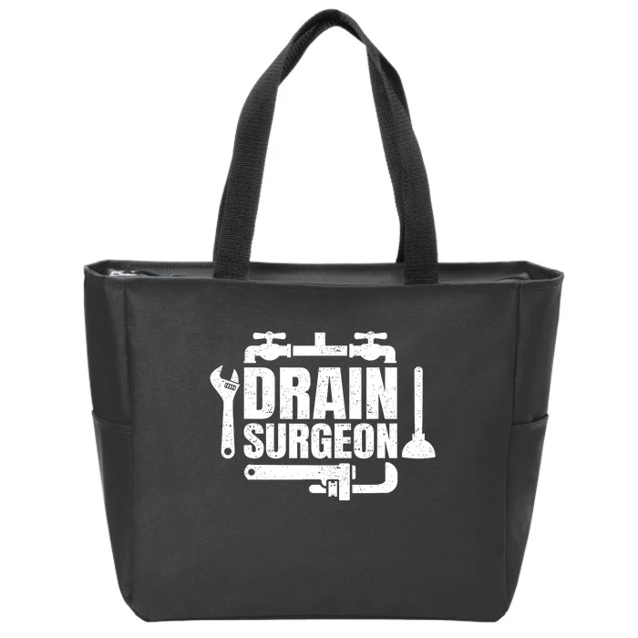 Funny Plumbing Art Master Plumber Plumbing Lovers Zip Tote Bag