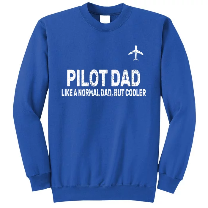 Funny Pilot Art For Dad Cute Aviation Airplane Humor Pilot Gift Tall Sweatshirt