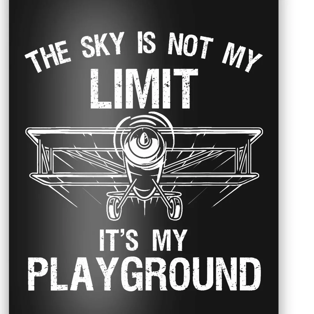 Funny Pilot Art For Airplane Pilot Aviation Poster