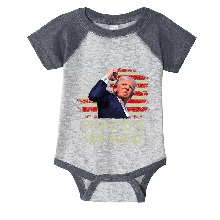 Fist Pump American Patriot Grazed And Unfazed Infant Baby Jersey Bodysuit