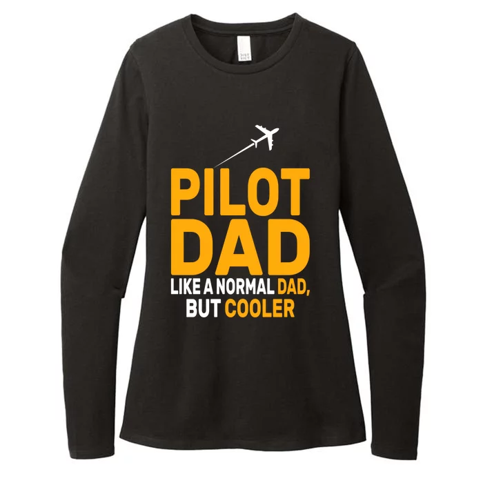 Funny Pilot Art For Dad Pilot Aviation Airplane Humor Pilot Gift Womens CVC Long Sleeve Shirt