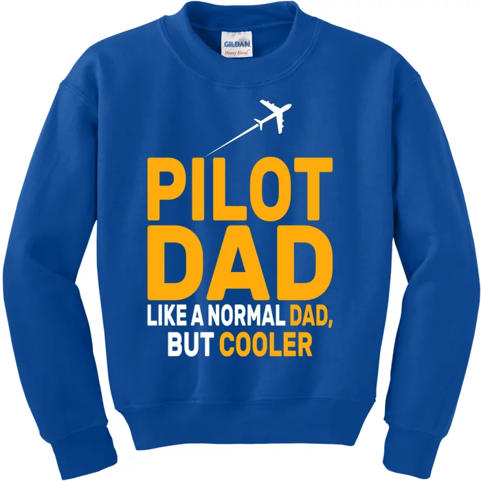 Funny Pilot Art For Dad Pilot Aviation Airplane Humor Pilot Gift Kids Sweatshirt