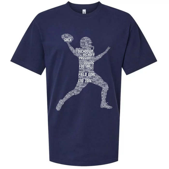 Football Player American Football Sueded Cloud Jersey T-Shirt