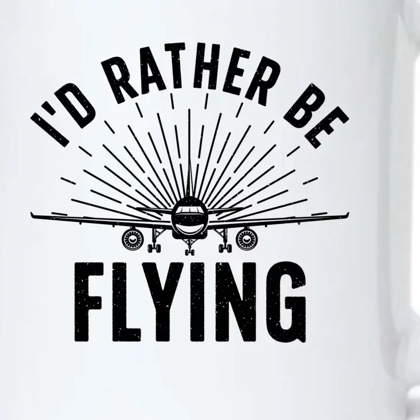 Funny Pilot Art Aviation Pilot Flying Lover Gift Black Color Changing Mug