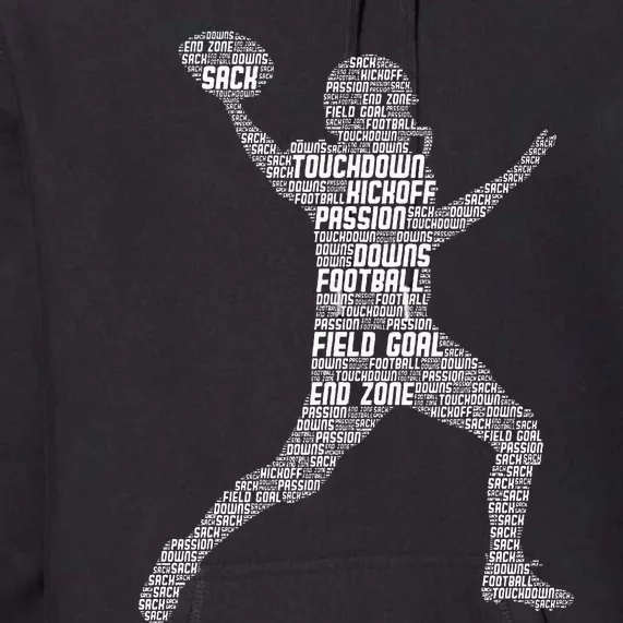 Football Player American Football Premium Hoodie