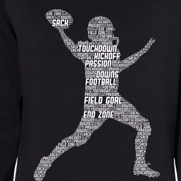 Football Player American Football Womens California Wash Sweatshirt