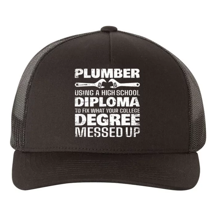 Funny Plumber Art For  Pipefitter Pipe Plumber Yupoong Adult 5-Panel Trucker Hat