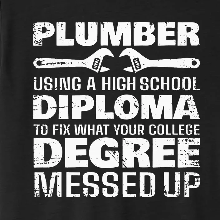 Funny Plumber Art For  Pipefitter Pipe Plumber ChromaSoft Performance T-Shirt