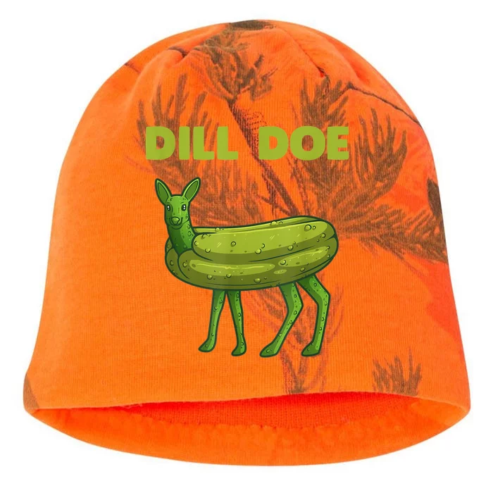 Funny Pickle Art Gift Dill Doe Deer Green Dill Kati - Camo Knit Beanie