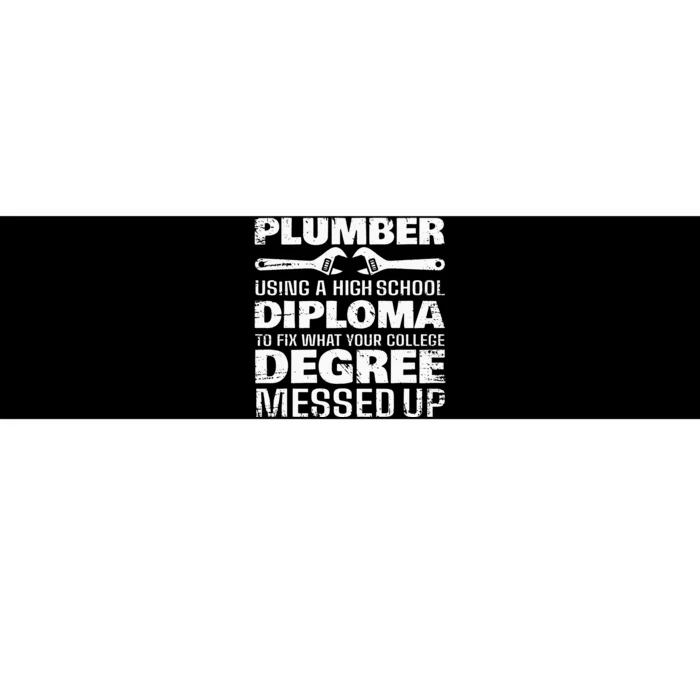 Funny Plumber Art For  Pipefitter Pipe Plumber Bumper Sticker