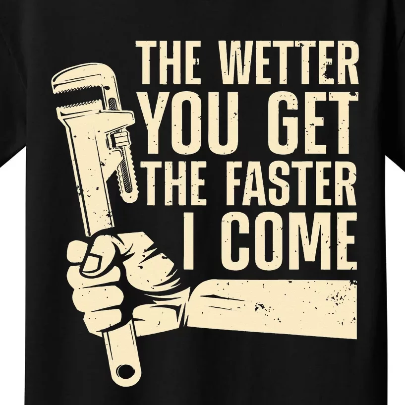 Funny Plumber Art For  Steamfitter Plumbing Kids T-Shirt