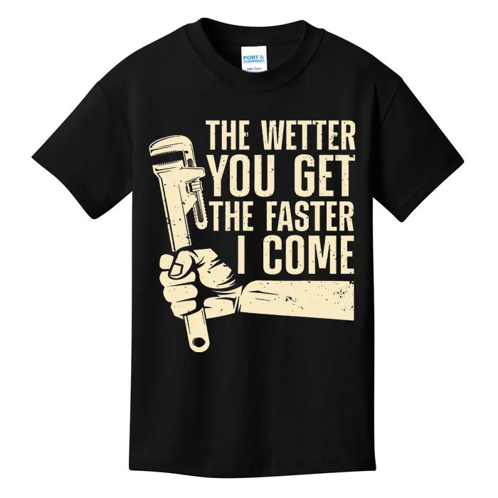 Funny Plumber Art For  Steamfitter Plumbing Kids T-Shirt