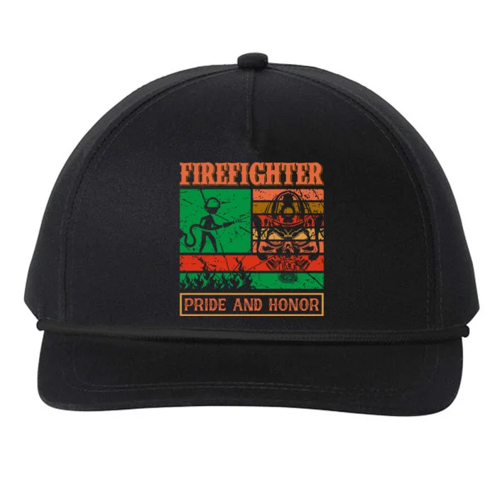 Firefighter Pride And Honor Snapback Five-Panel Rope Hat