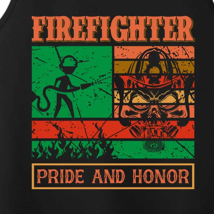 Firefighter Pride And Honor Performance Tank