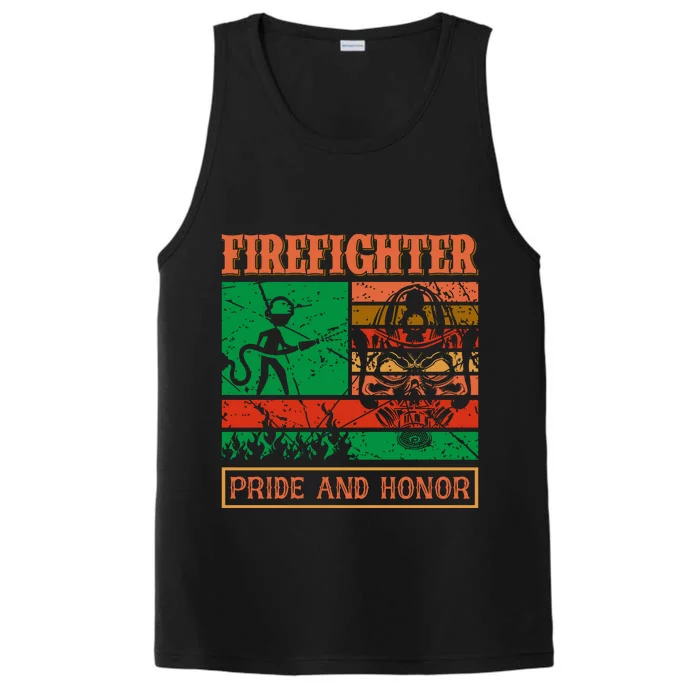 Firefighter Pride And Honor Performance Tank