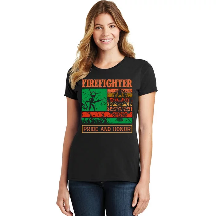 Firefighter Pride And Honor Women's T-Shirt